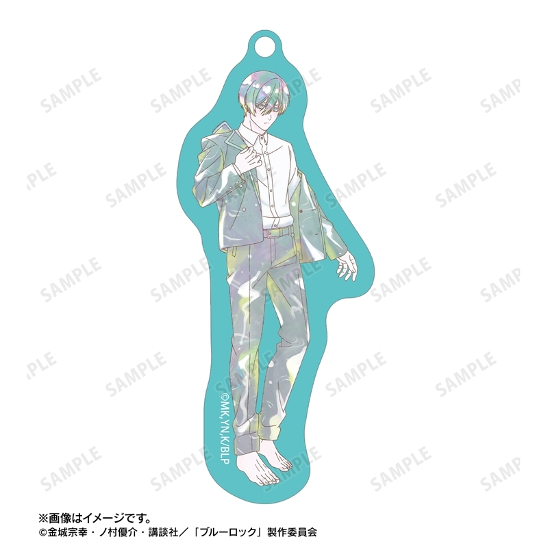 [Pre-order] "Blue Lock" Original Illustration Itoshi Rin Morning Routine Ver. Ani-Art KAWAII label Twin Wire Big Acrylic Key Chain