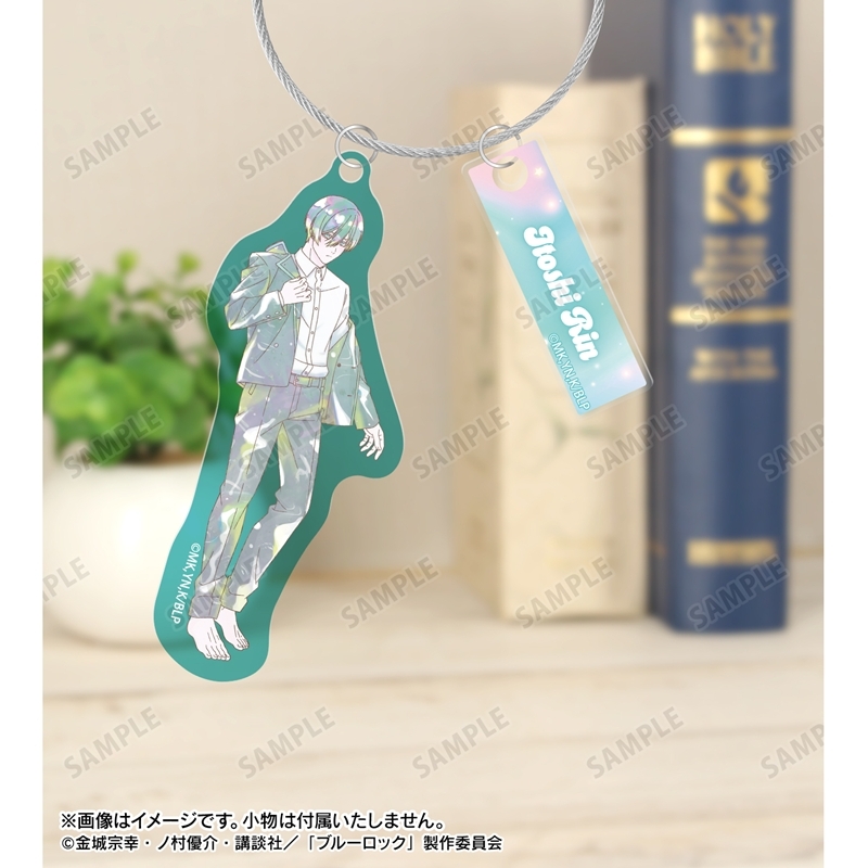 [Pre-order] "Blue Lock" Original Illustration Itoshi Rin Morning Routine Ver. Ani-Art KAWAII label Twin Wire Big Acrylic Key Chain