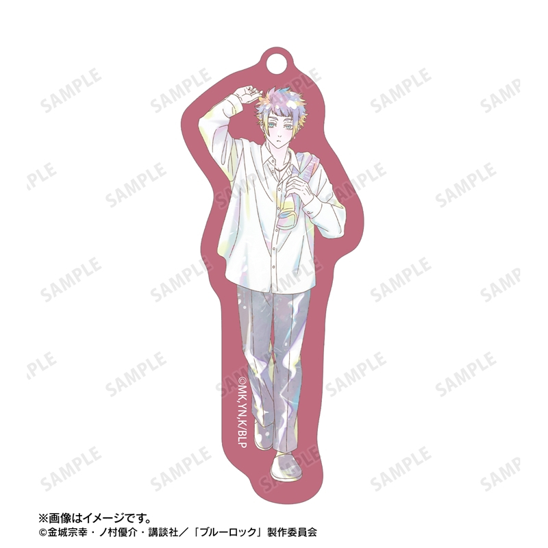 [Pre-order] "Blue Lock" Original Illustration Itoshi Sae Morning Routine Ver. Ani-Art KAWAII label Twin Wire Big Acrylic Key Chain