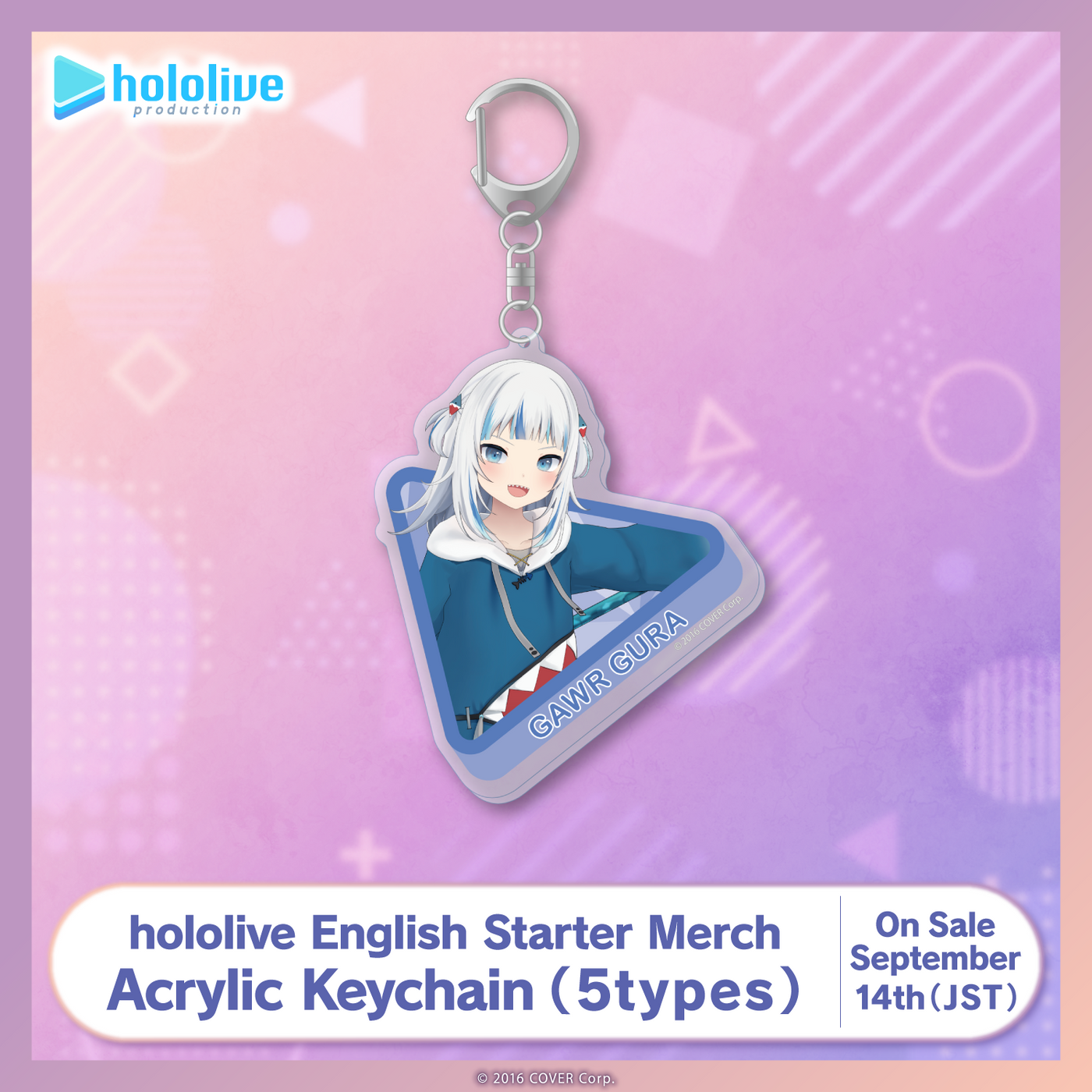 [Pre-order] hololive English Starter Merch - Acrylic Keychain