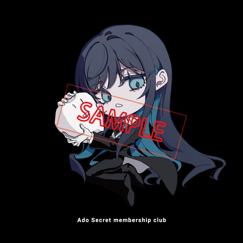 [Pre-order] Ado - Ao -  "Ado's Exciting Secret Base" Official T-shirt ver.5 Black [Made-to-order]