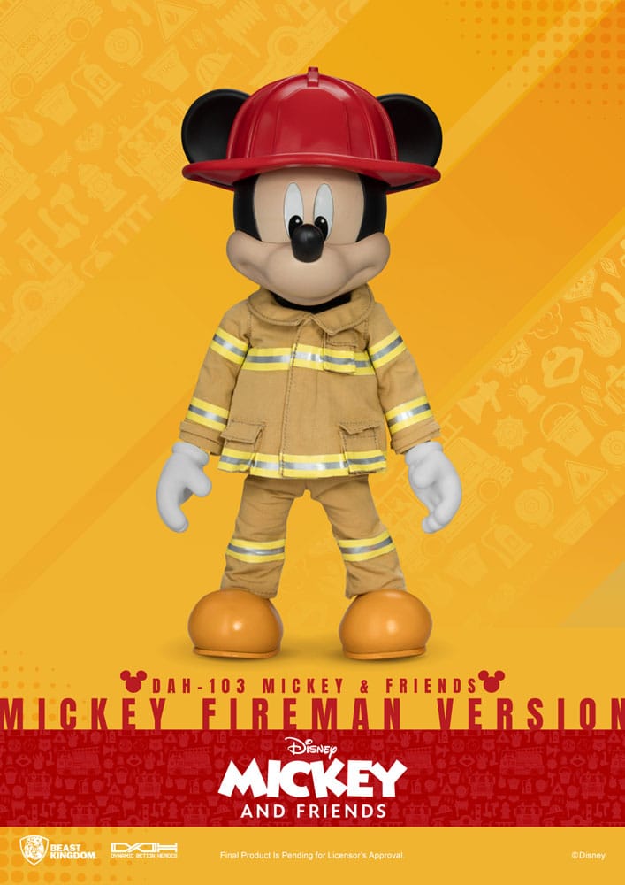 [Pre-order] Mickey & Friends Dynamic 8ction Heroes Action Figure 1/9 Mickey Fireman Ver. 24 cm