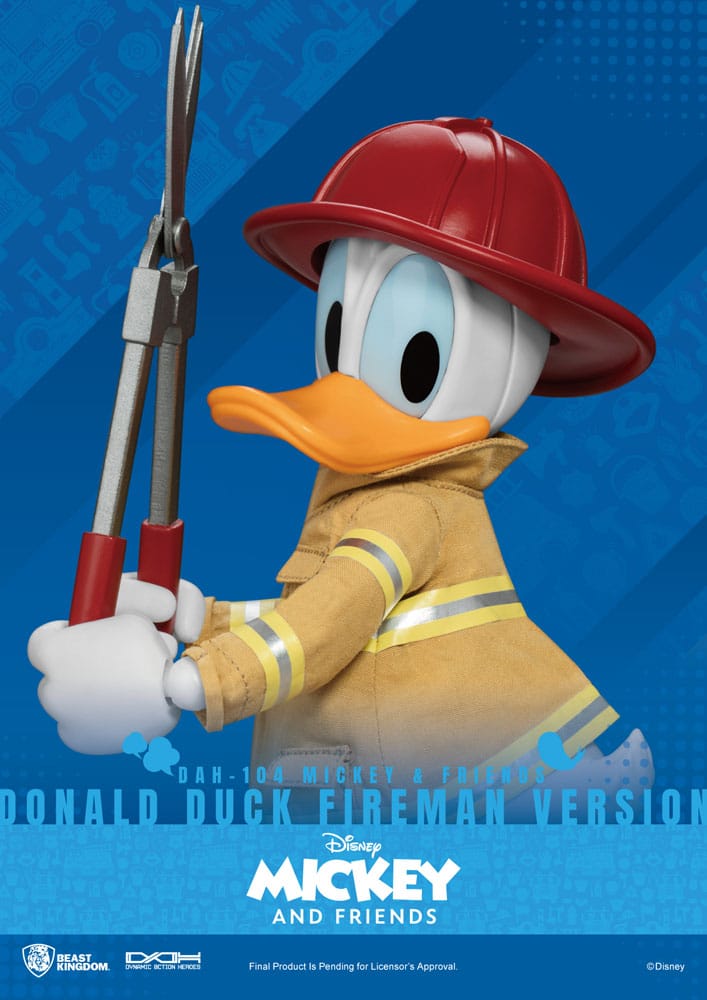 [Pre-order] Mickey & Friends Dynamic 8ction Heroes Action Figure 1/9 Donald Duck Fireman Ver. 24 cm
