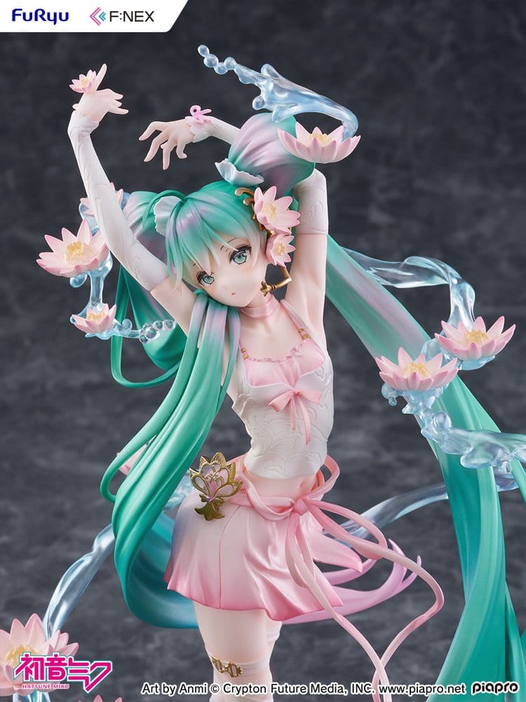 Hatsune Miku F:NEX PVC Statue 1/7 Water lily Ver. 27 cm