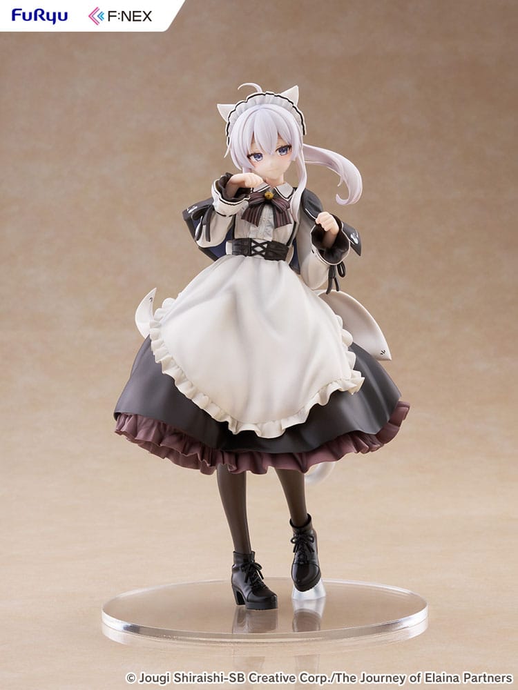Wandering Witch: The Journey of Elaina F:NEX PVC Statue 1/7 Elaina Maid costume with cat ears Ver. 24 cm