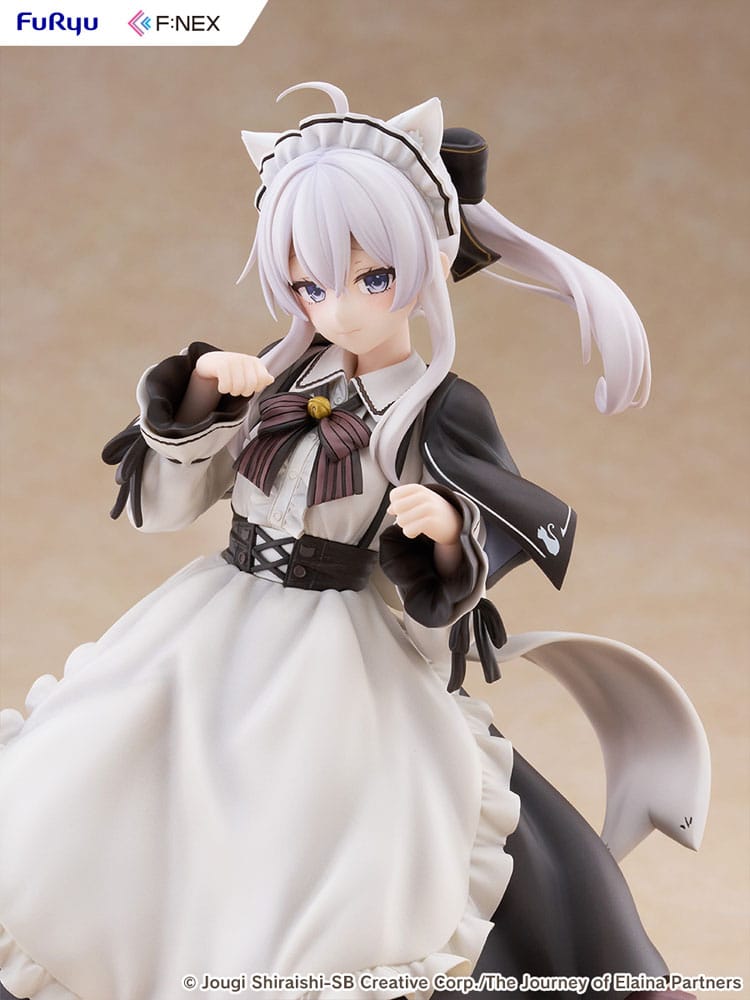 Wandering Witch: The Journey of Elaina F:NEX PVC Statue 1/7 Elaina Maid costume with cat ears Ver. 24 cm