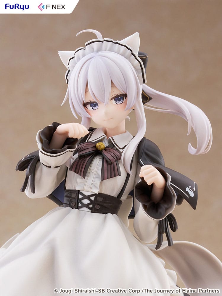Wandering Witch: The Journey of Elaina F:NEX PVC Statue 1/7 Elaina Maid costume with cat ears Ver. 24 cm