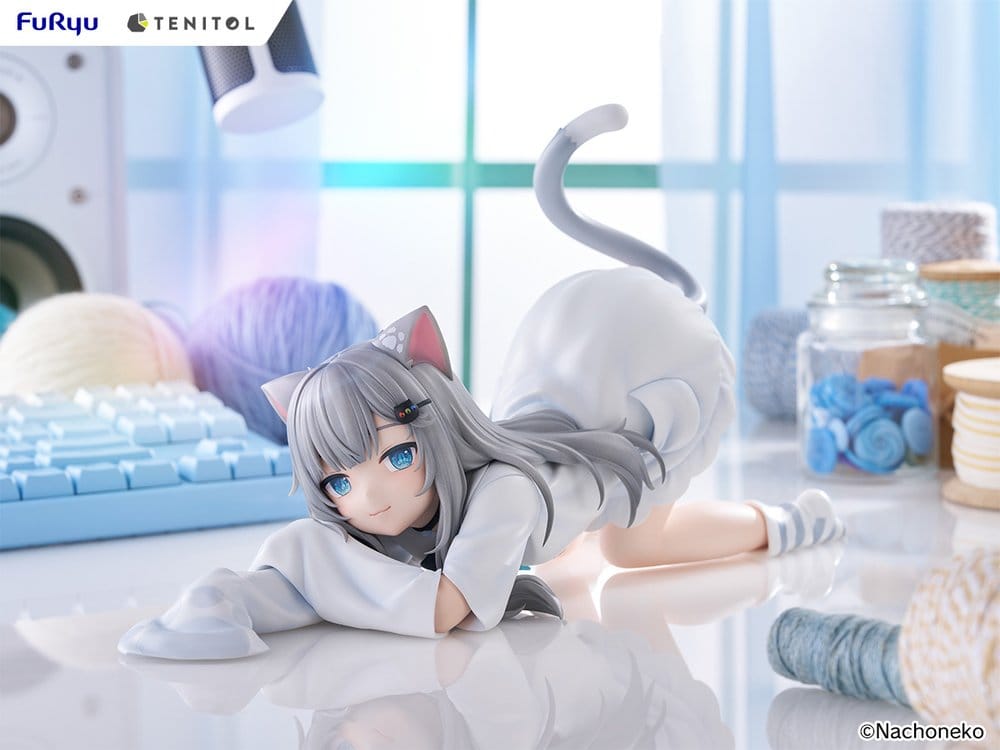 Virtual Youtuber Tenitol Big Noodle Stopper PVC Figure Nachoneko 18 cm