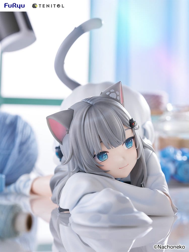Virtual Youtuber Tenitol Big Noodle Stopper PVC Figure Nachoneko 18 cm