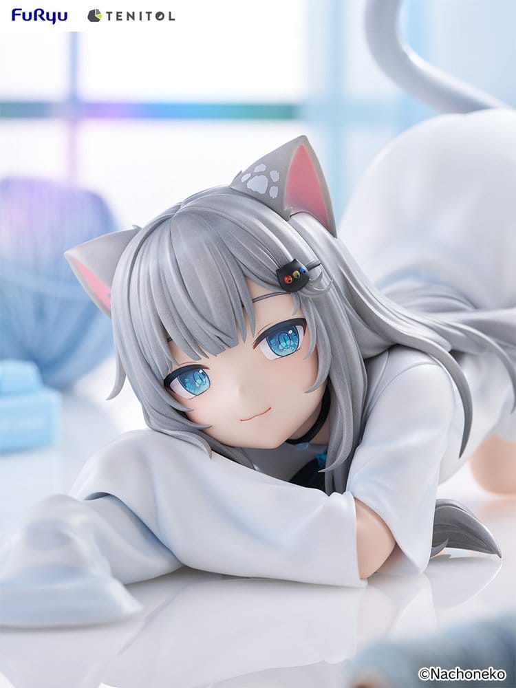 Virtual Youtuber Tenitol Big Noodle Stopper PVC Figure Nachoneko 18 cm