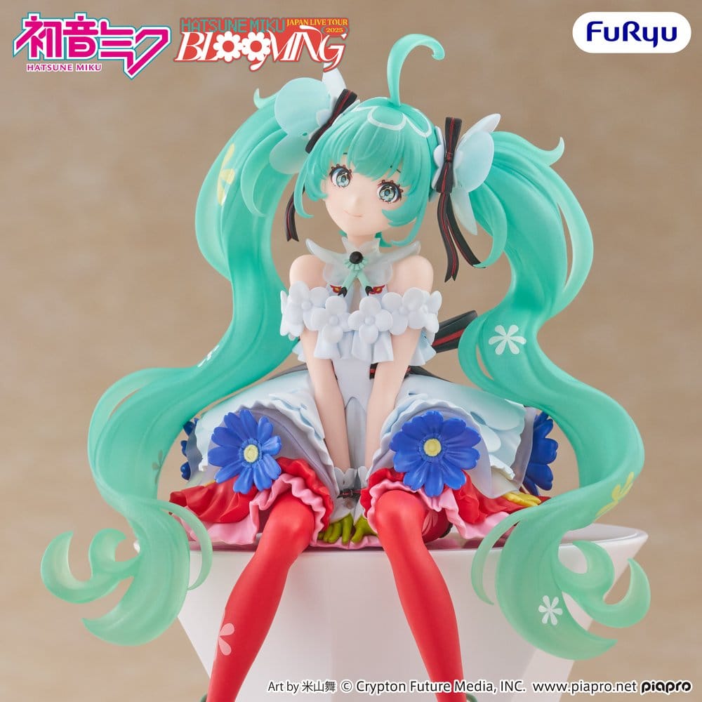 Hatsune Miku Noodle Stopper PVC Statue Hatsune Miku Japan Live Tour 2025 Blooming 14 cm