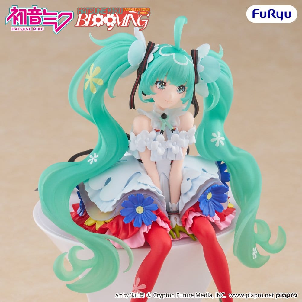Hatsune Miku Noodle Stopper PVC Statue Hatsune Miku Japan Live Tour 2025 Blooming 14 cm