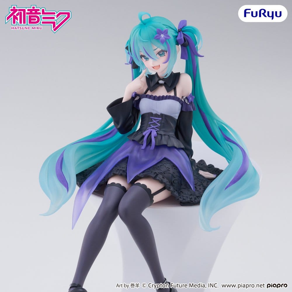 Hatsune Miku Noodle Stopper PVC Figure Flower Fairy Bellflower 14 cm