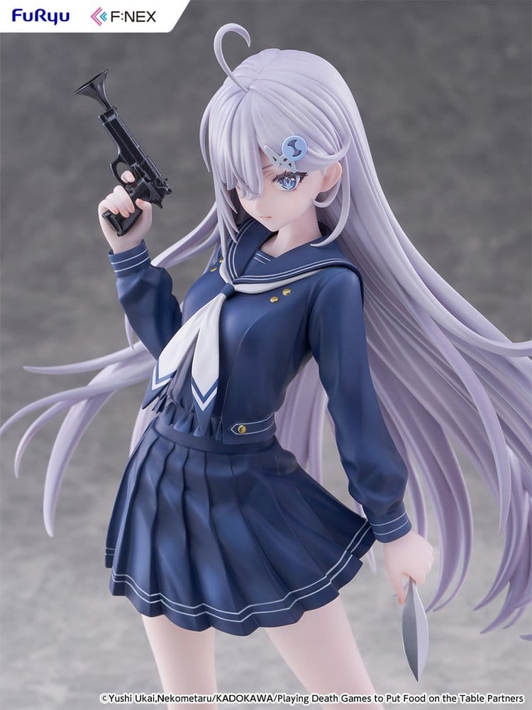 Playing Death Games to Put Food on the Table PVC Figure 1/7 Yuki School Uniform Ver. 24 cm