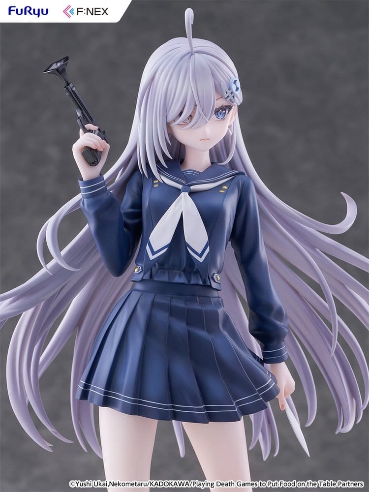 Playing Death Games to Put Food on the Table PVC Figure 1/7 Yuki School Uniform Ver. 24 cm