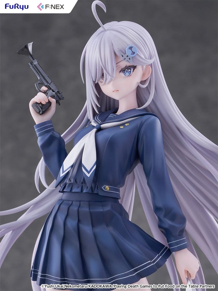 Playing Death Games to Put Food on the Table PVC Figure 1/7 Yuki School Uniform Ver. 24 cm