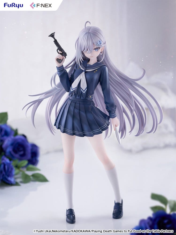 Playing Death Games to Put Food on the Table PVC Figure 1/7 Yuki School Uniform Ver. 24 cm