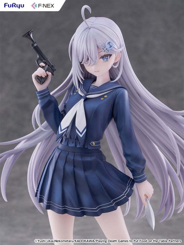Playing Death Games to Put Food on the Table PVC Figure 1/7 Yuki School Uniform Ver. 24 cm