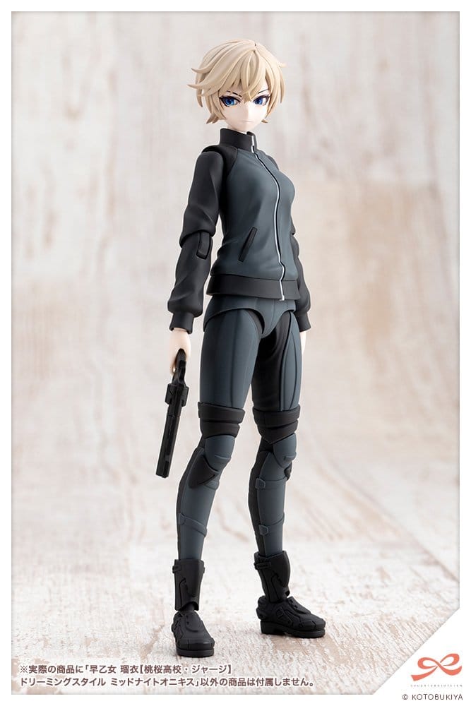 Sousai Shojo Teien Plastic Model Kit 1/10 Rui Saotome Touhou High School Tracksuit Dreaming Style Midnight Onyx 16 cm