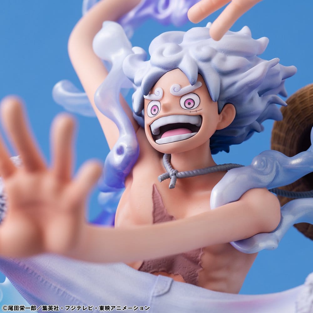 One Piece Portrait.Of.Pirates PVC Figure "Evolutionary History" Monkey D. Luffy "Gear Fifth" 26 cm