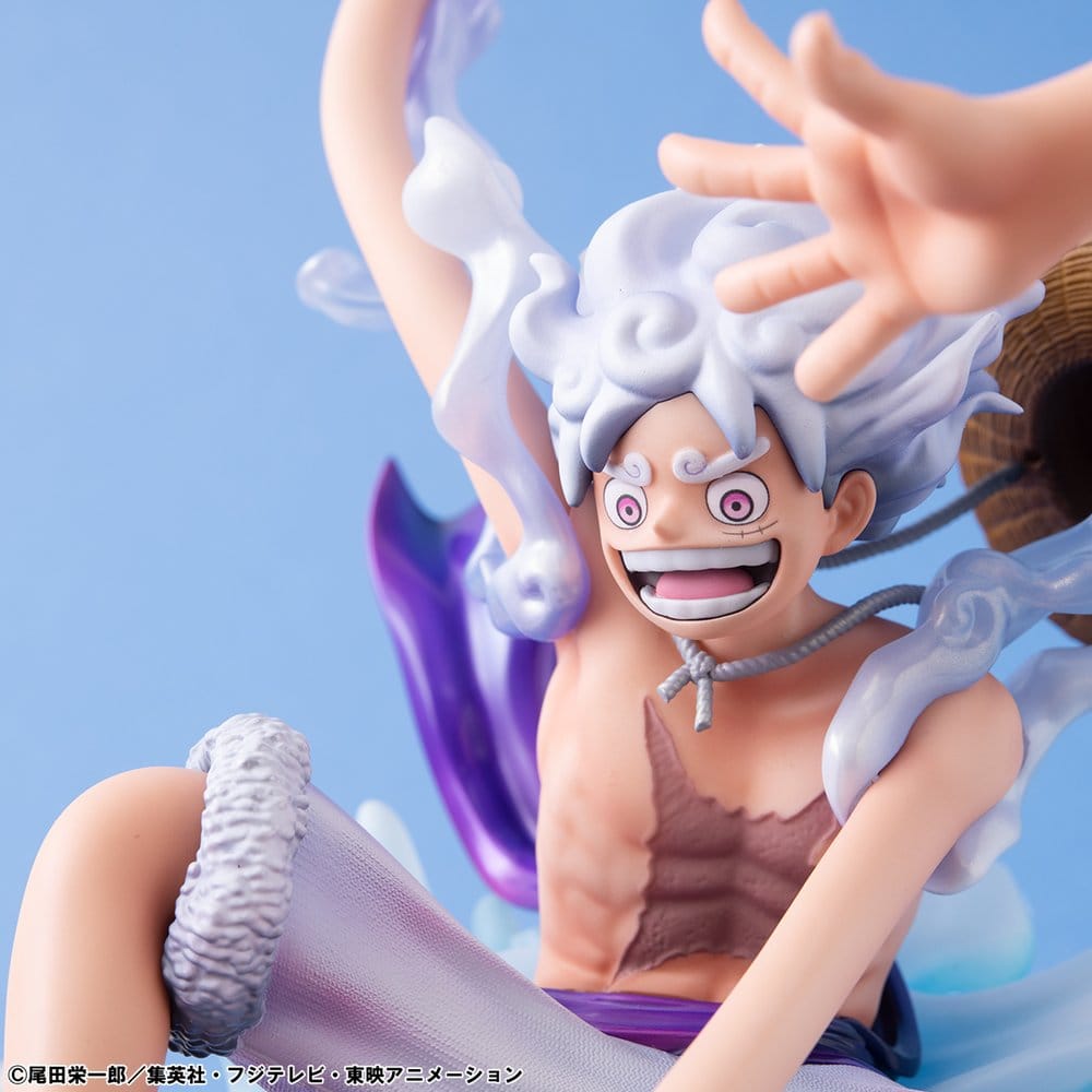 One Piece Portrait.Of.Pirates PVC Figure "Evolutionary History" Monkey D. Luffy "Gear Fifth" 26 cm