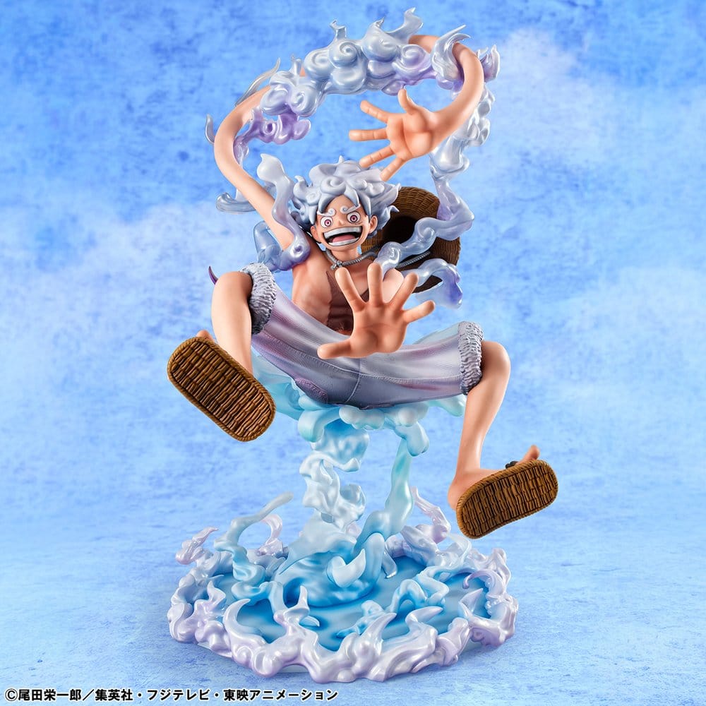 One Piece Portrait.Of.Pirates PVC Figure "Evolutionary History" Monkey D. Luffy "Gear Fifth" 26 cm