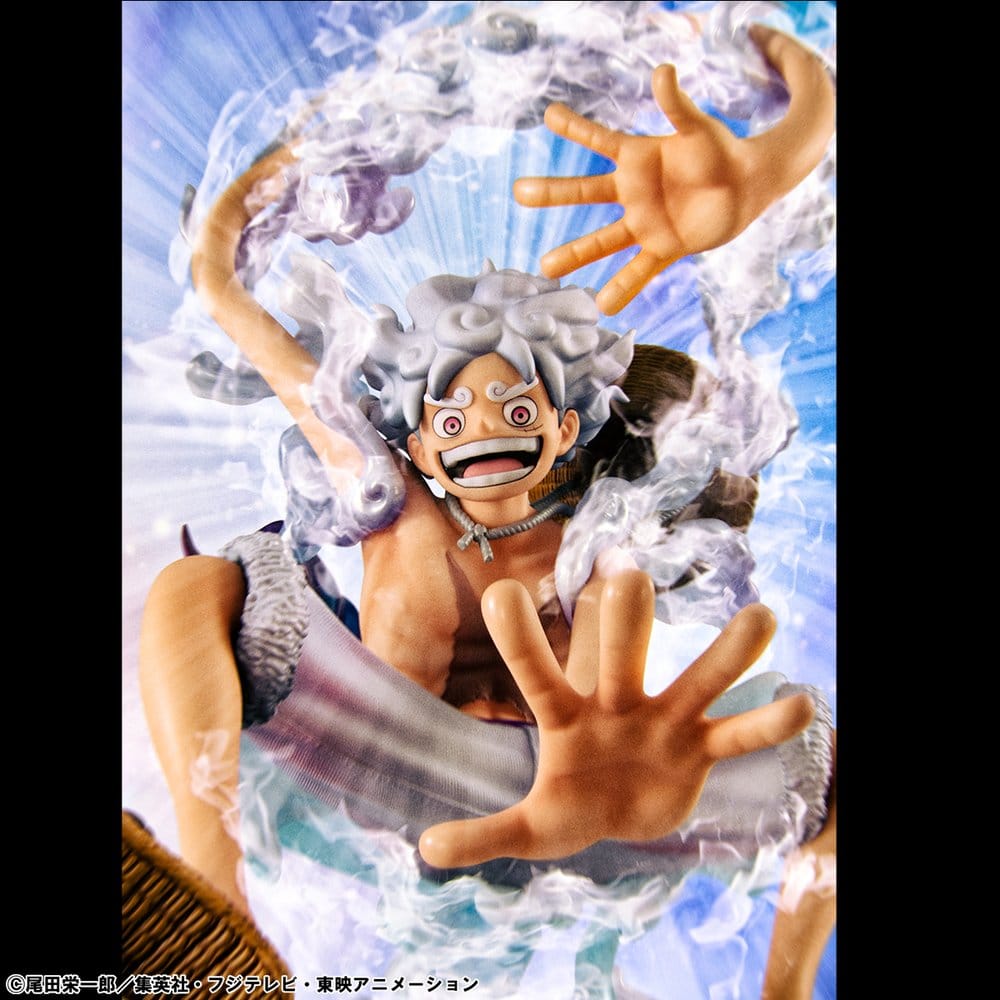One Piece Portrait.Of.Pirates PVC Figure "Evolutionary History" Monkey D. Luffy "Gear Fifth" 26 cm