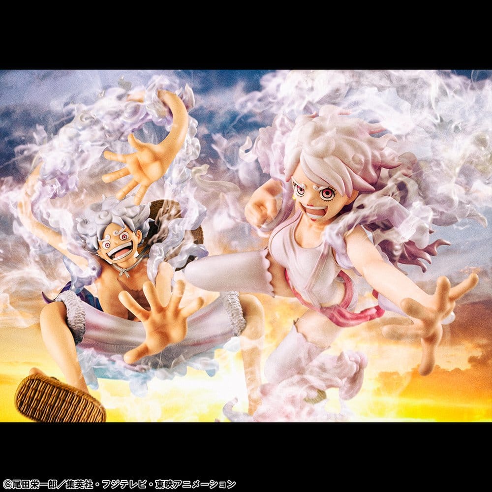 One Piece Portrait.Of.Pirates PVC Figure "Evolutionary History" Monkey D. Luffy "Gear Fifth" 26 cm