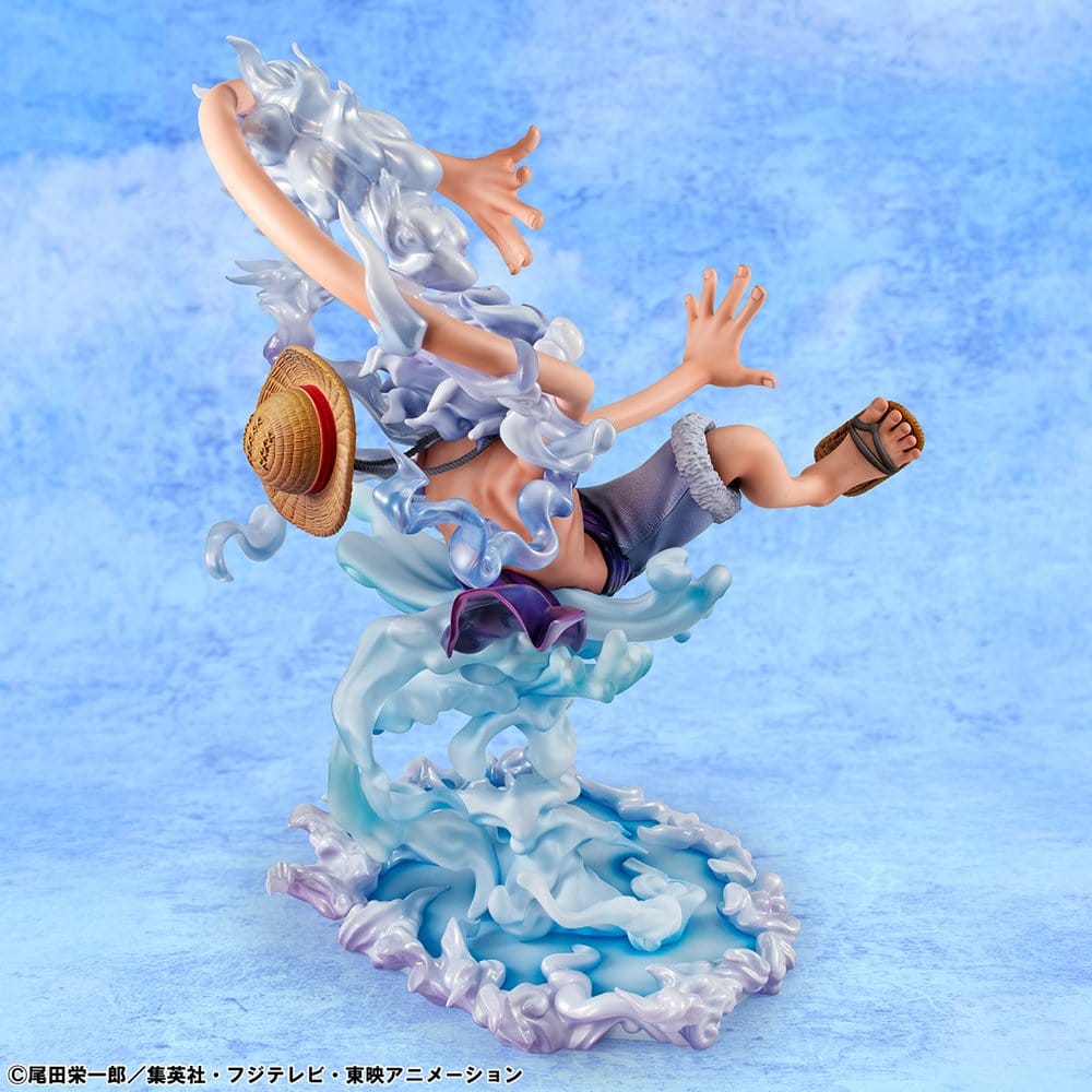 One Piece Portrait.Of.Pirates PVC Figure "Evolutionary History" Monkey D. Luffy "Gear Fifth" 26 cm