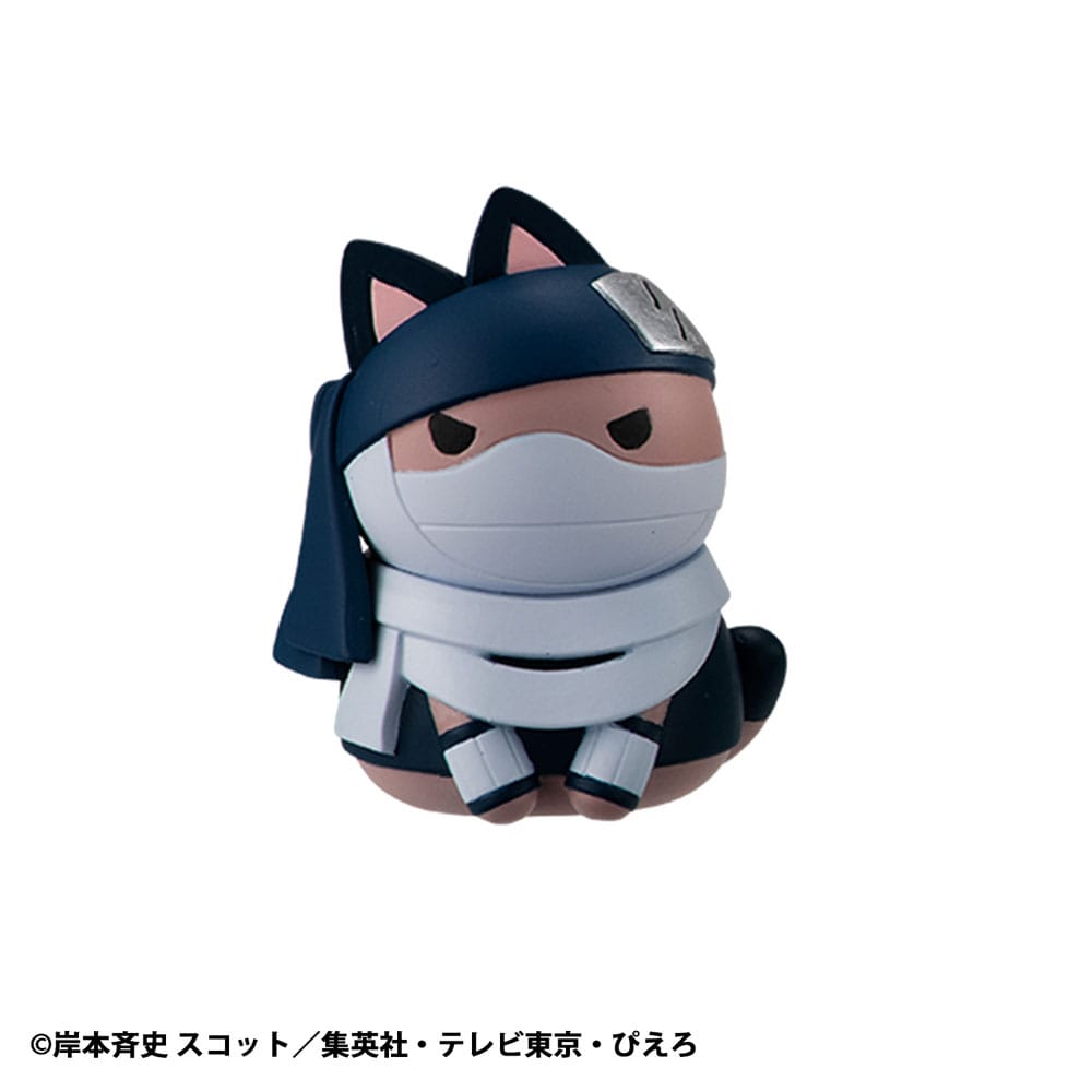 Naruto Shippuden Mega Cat Project Nyaruto! Trading Figures Come here Sasuke-kun 3 cm Assortment (8)
