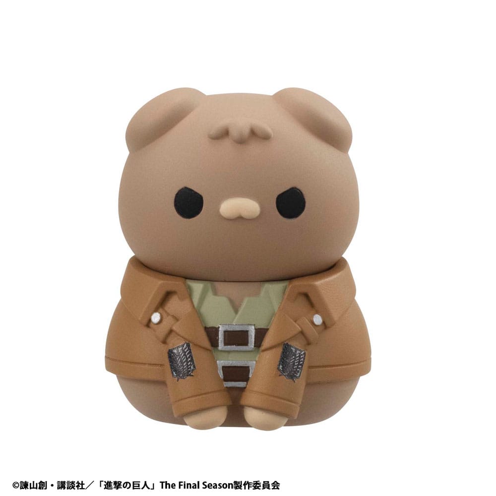Attack on Titan Mega Cat Project Attack on Tinyan Trading Figures Gathering Scout Regiment danyan! 3 cm Assortment (8)