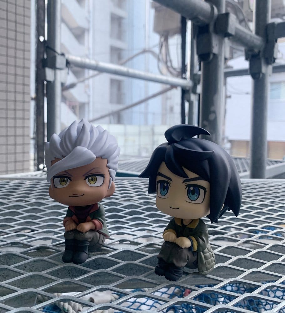 Mobile Suit Gundam Iron-Blooded Orphans Look Up PVC Statues Mikazuki Augus & Orga Itsuka 11 cm (with gift)