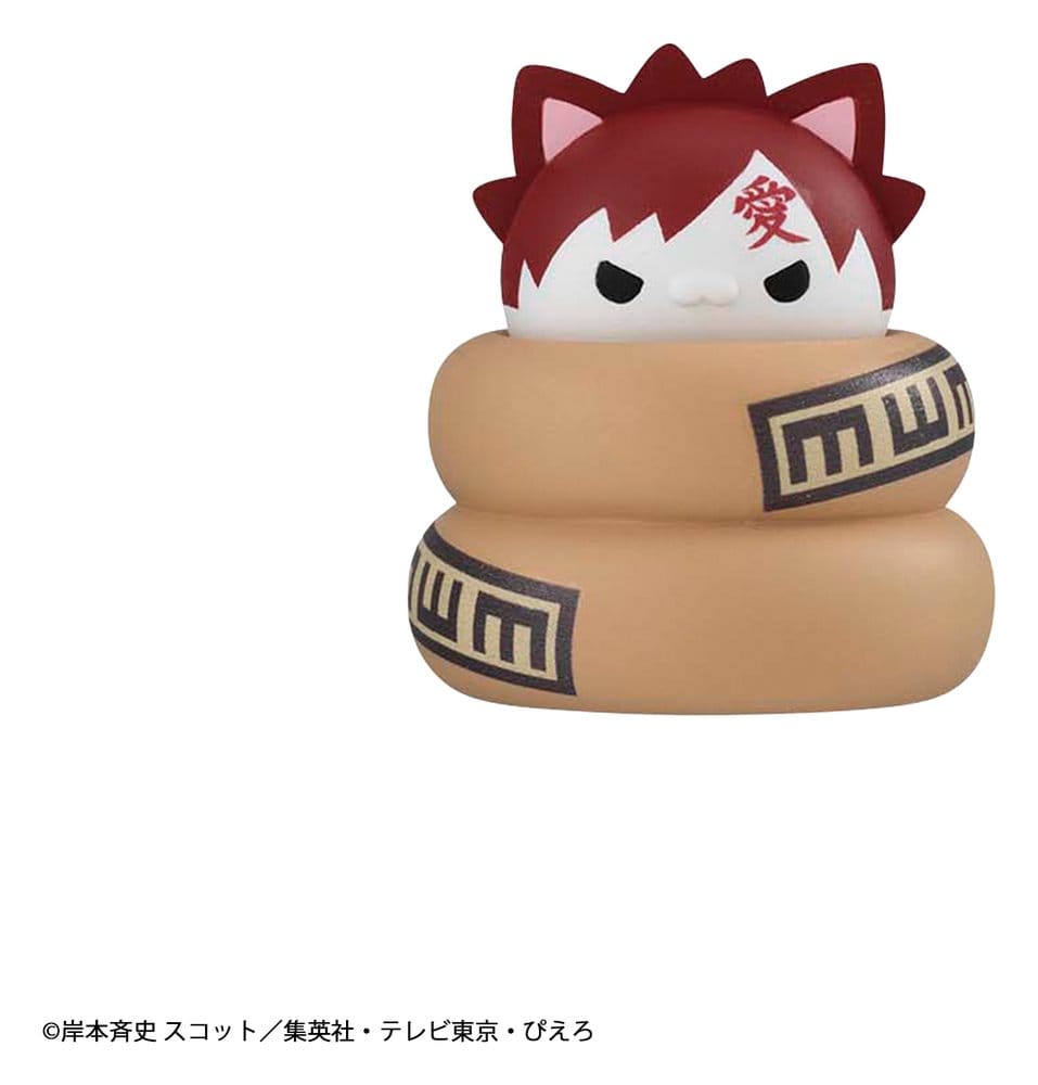 Naruto Mega Cat Project Minifigures 3 cm Nyaruto! Cats of Konoha Village Reboot Blind Box Display (8) (Repeat)