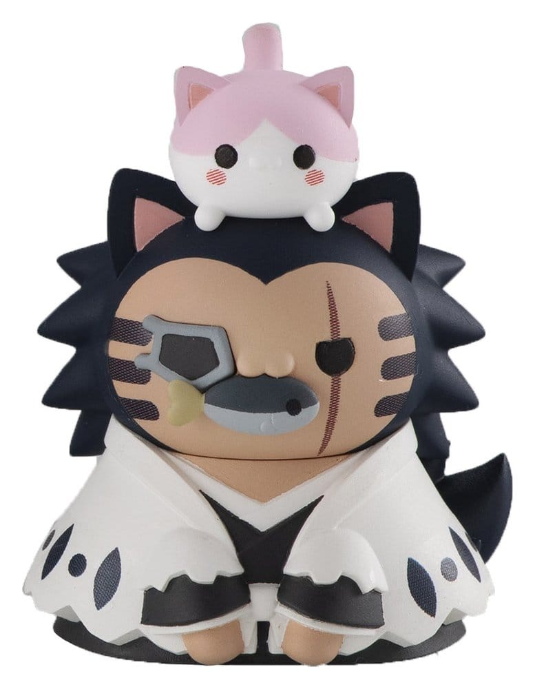 Bleach Mega Cat Project Minifigures 3 cm Thousand-Year Blood War Bleach Nyan Blind Box Display (8) (Repeat)