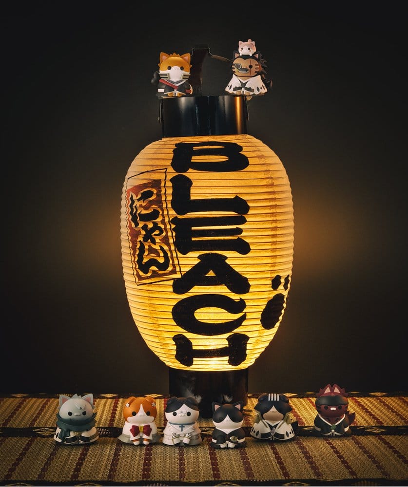 Bleach Mega Cat Project Minifigures 3 cm Thousand-Year Blood War Bleach Nyan Blind Box Display (8) (Repeat)