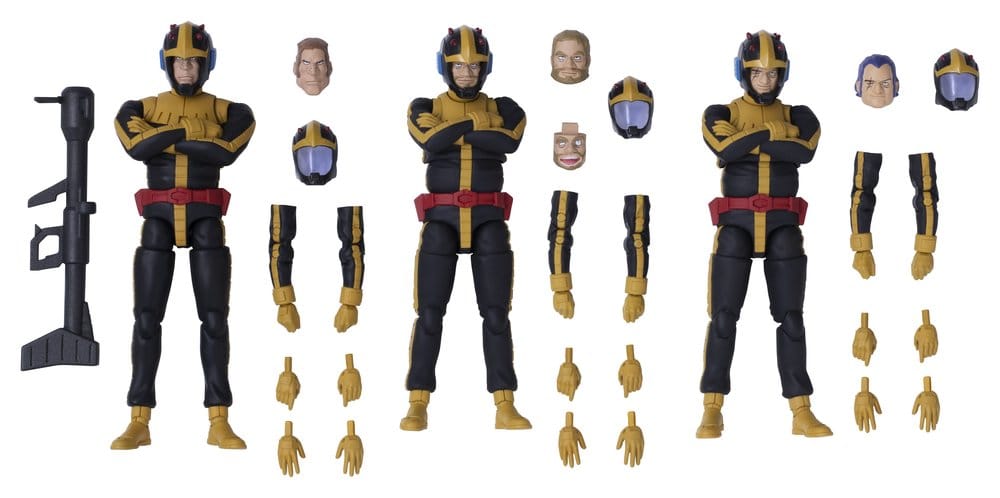 Mobile Suit Gundam G.M.G. Collection 3-Pack Action Figures Principality of Zeon Jet Stream Attack 10 cm (with gift)