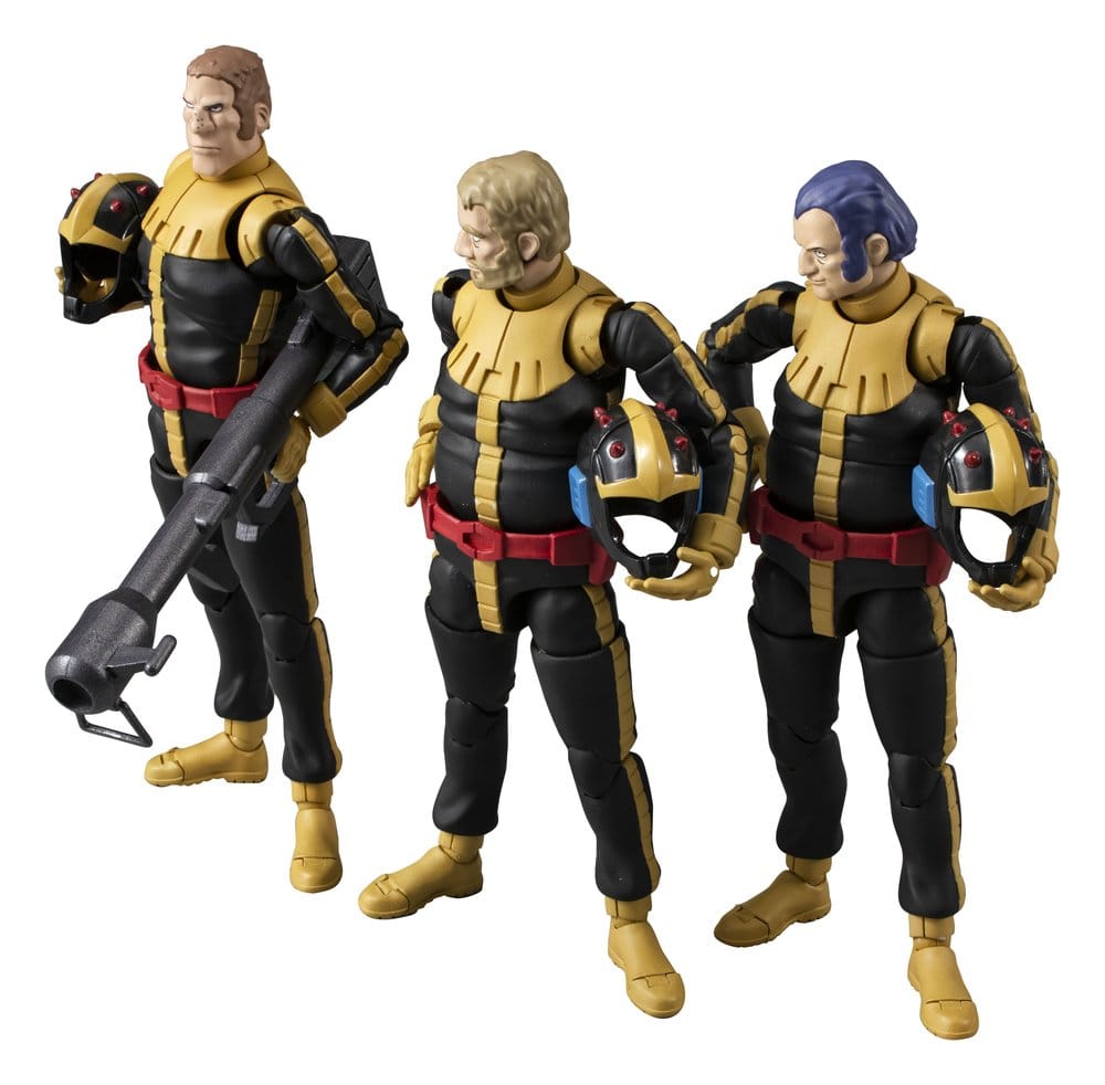 Mobile Suit Gundam G.M.G. Collection 3-Pack Action Figures Principality of Zeon Jet Stream Attack 10 cm (with gift)