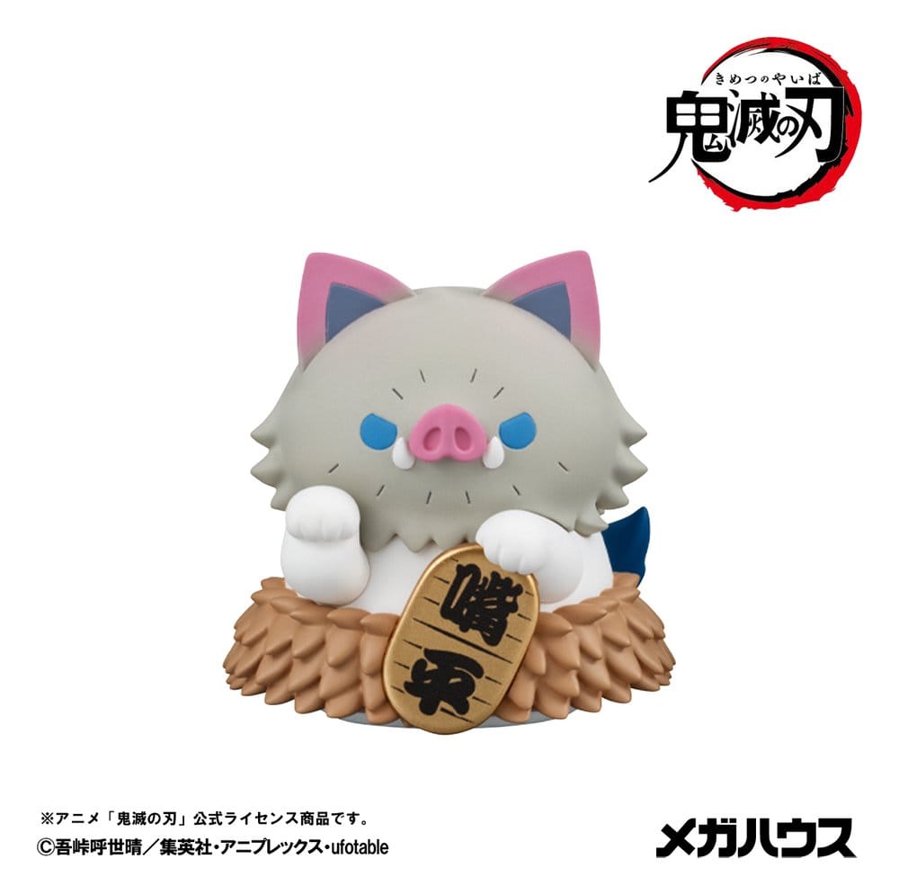 Demon Slayer: Kimetsu no Yaiba Mega Cat Project Minifigures 6 cm Demon Slayer Fortune Cats ver. 02 Blind Box Display (8) (Repeat)