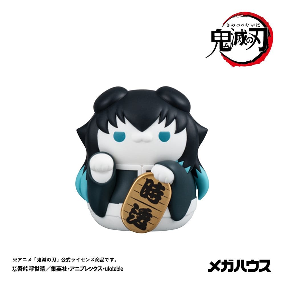 Demon Slayer: Kimetsu no Yaiba Mega Cat Project Minifigures 6 cm Demon Slayer Fortune Cats ver. 02 Blind Box Display (8) (Repeat)