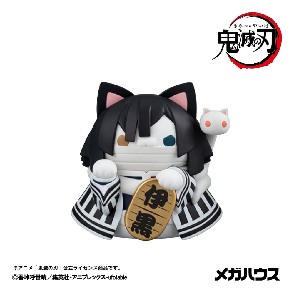 Demon Slayer: Kimetsu no Yaiba Mega Cat Project Minifigures 6 cm Demon Slayer Fortune Cats ver. 02 Blind Box Display (8) (Repeat)