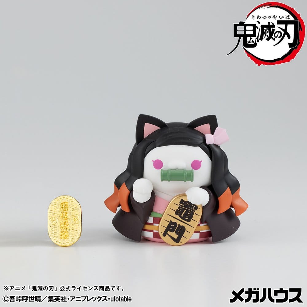 Demon Slayer: Kimetsu no Yaiba Mega Cat Project PVC Figures 8-Pack 6 cm (with gift)