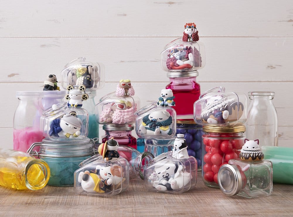 One Piece Mega Cat Project Mini Figures Good Night NyanPieceNyan! Ver. Luffy with rivals 6 cm Blind Box Assortment (8)