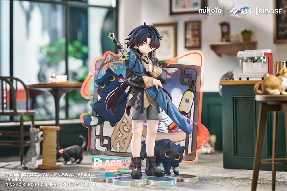 Honkai: Star Rail Rise Up+ Chibi Cat Series Chibi Figure Blade Ver. 19 cm