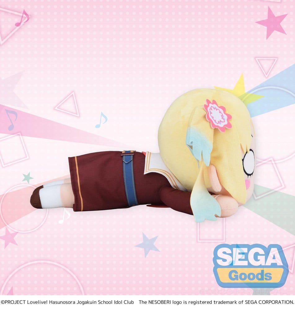 Love Live! Nesoberi (Lay-Down) Plush Figure Osawa Rurino - Winter Uniform (M) 16 cm