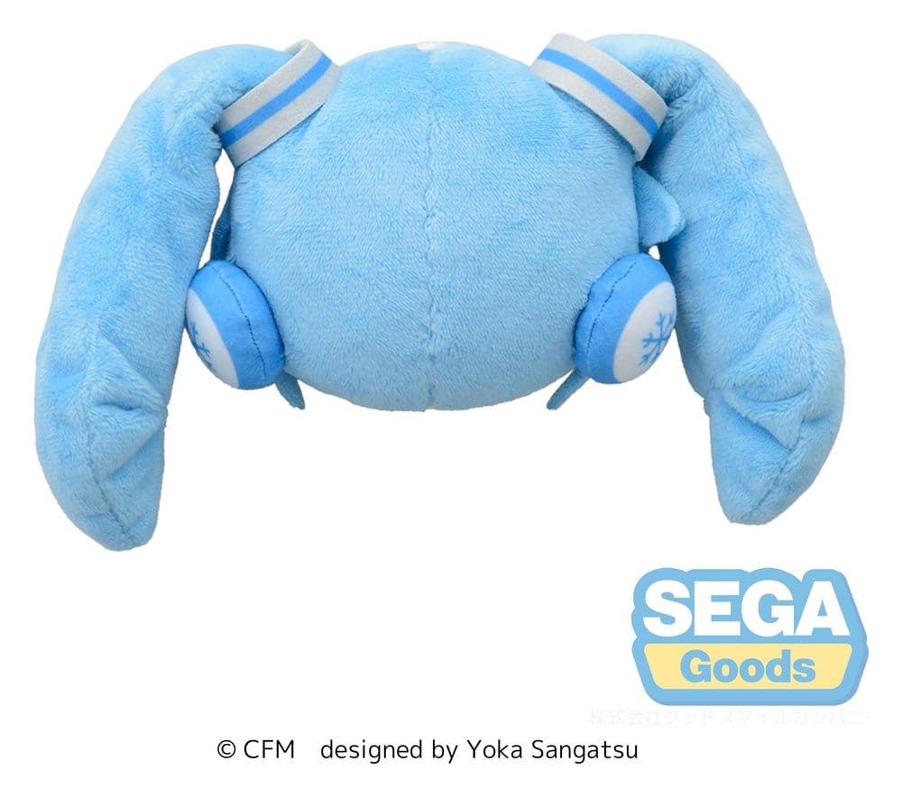 Snow Miku Fuwa Petit Plush Figure Face Mascot
