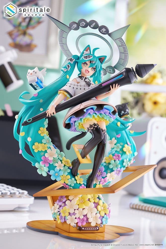 Hatsune Miku x Naoki Saito PVC Statue 1/7 My Figure Making! The Painter Ver. 34 cm