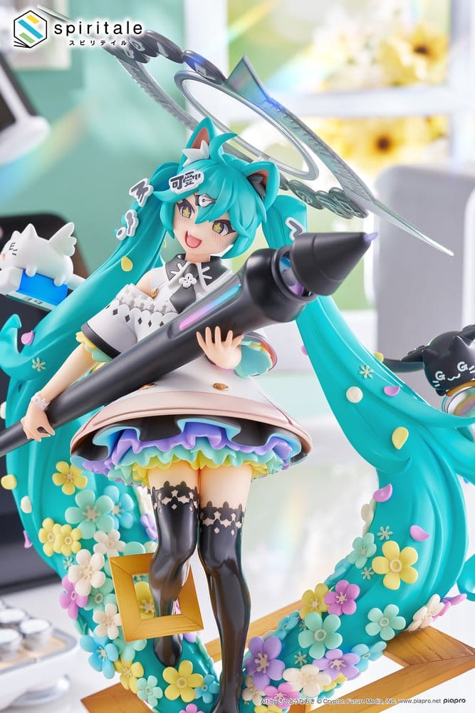 Hatsune Miku x Naoki Saito PVC Statue 1/7 My Figure Making! The Painter Ver. 34 cm