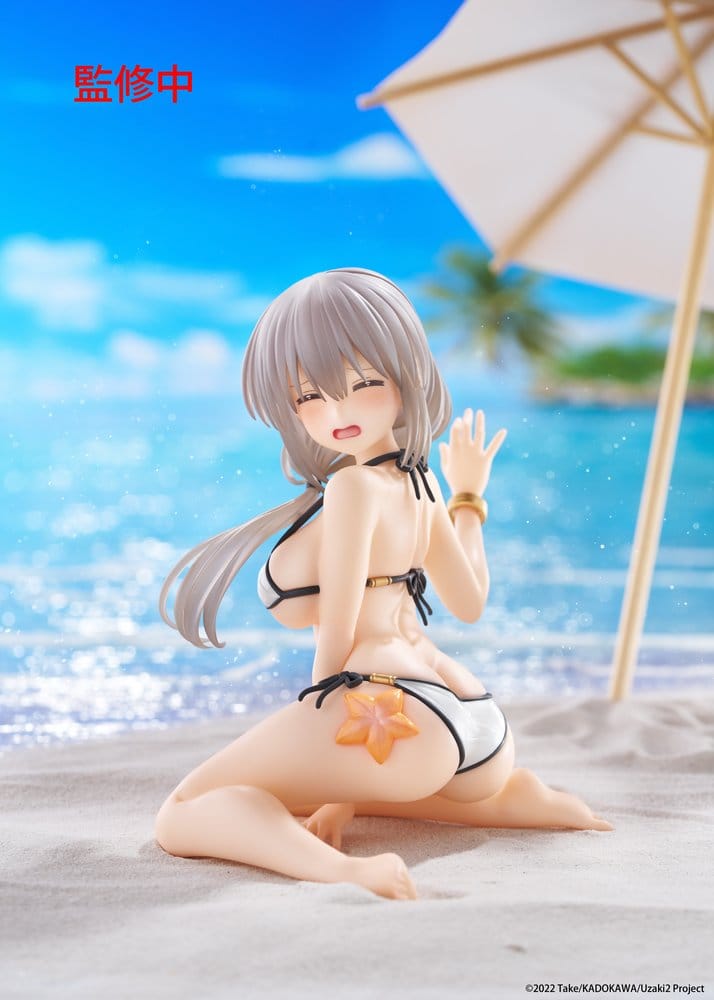 Uzaki-chan Wants to Hang Out! PVC Statue Desktop Cute Figure Tsuki Uzaki (Swimwear Ver.) 13 cm