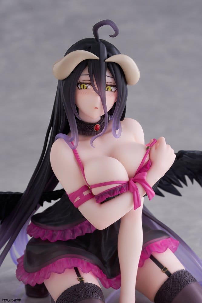 Overlord Desktop Cute PVC Figure Albedo (Negligee ver.) 13 cm