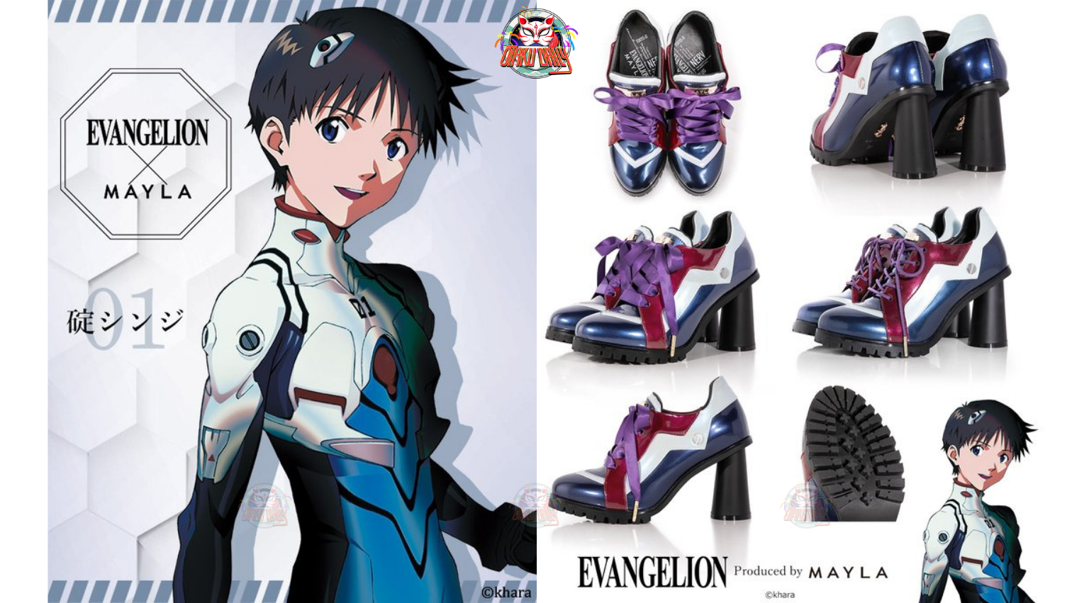 [Pre-order] "Evangelion" Iconic Heel Sneakers - Shinji Ikari